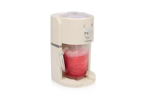 Tristar slush ice maskine Tristar slush ice maskine KD-7310. Billedet viser produktet fra siden uden indhold.