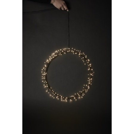 Dacore LED tråd krans sort