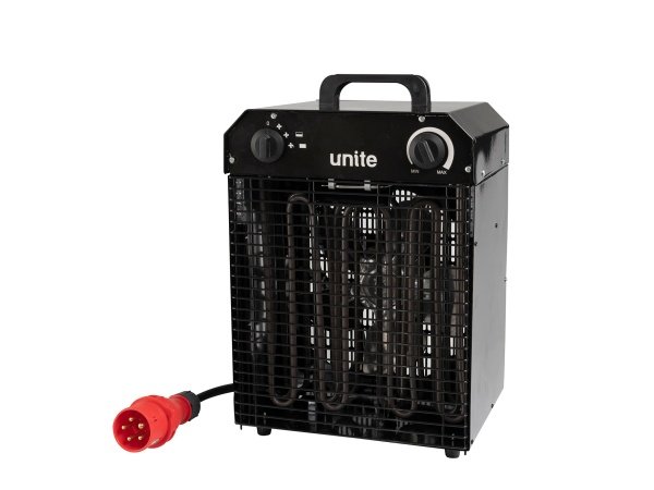 Unite varmeblæser Unite varmeblæser, produkt set forfra