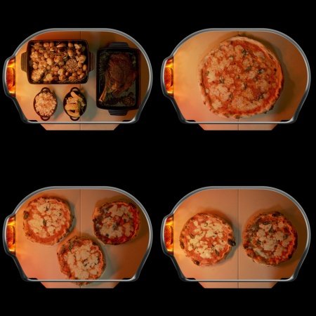Gozney Dome XL pizzaovn Gozney Dome XL pizzaovn Gen 2.0, sort. Billedet viser produktet forfra og tændt.