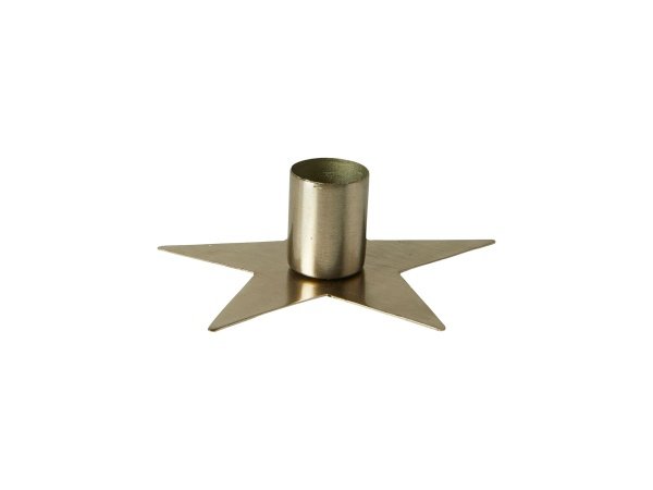 Dacore stjerne lysestage i metal nikkel Ø10cm Dacore stjerne lysestage i metal nikkel Ø10cm 333258