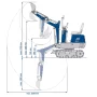 Scheppach EXC815 minigraver - Stregtegning