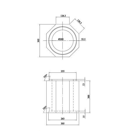 Schiedel DM Ø20cm indermodul