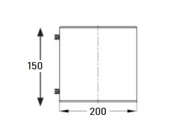Schiedel pyntekrave Ø200. Produkt vises