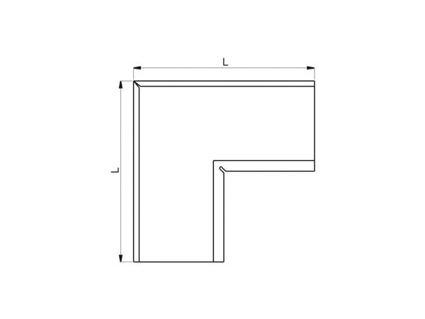 Lindab gering indvendig 90gr