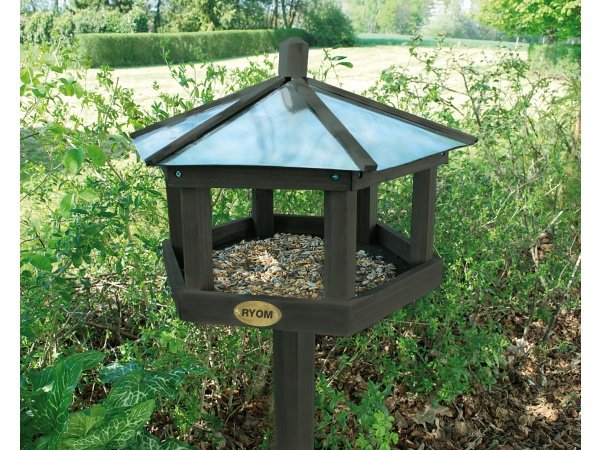 Ryom fuglefoderhus med zinktag