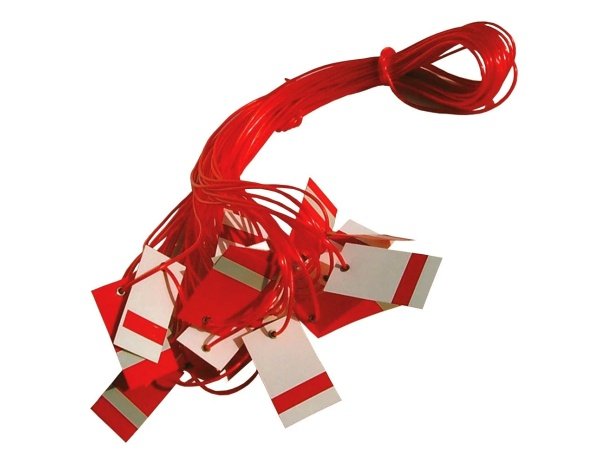 Afspærringssnor m/refleks 25m