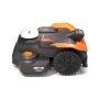 Worx WR312E robotplæneklipper. Produkt vises fra siden