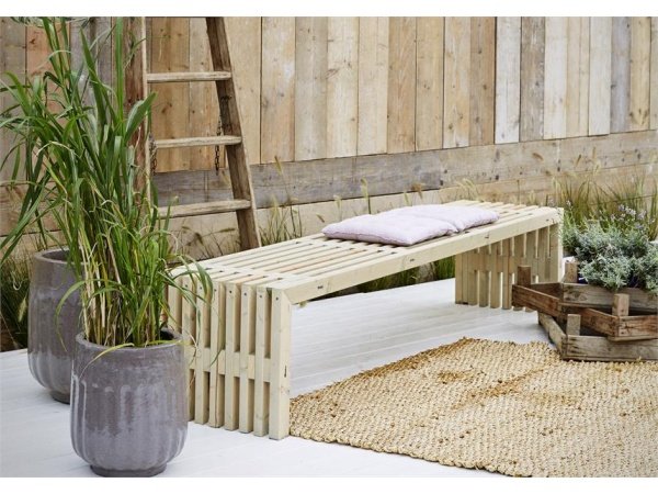 Plus rustik trallebænk design
