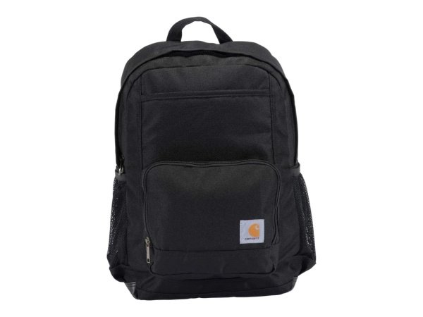 Carhartt Single Compartment rygsæk 23L i sort og vandafvisende materiale. Billedet viser hele produktet.