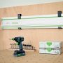 Festool holder t/føringsskinne. Produkt vises i miljø