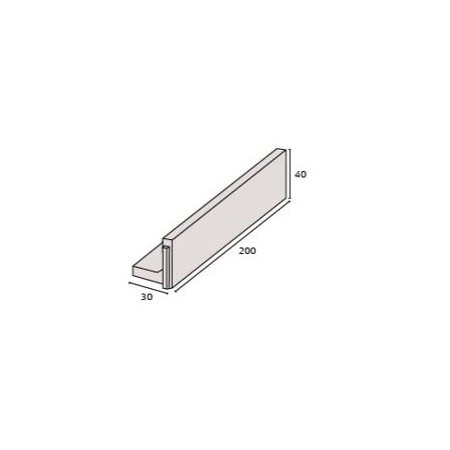 IBF Parkline Støttemur 40 40 x 30 x 200 cm IBF Parkline Støttemur 40 40 x 30 x 200 cm