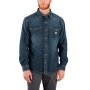 Carhartt denimskjorte i denimstof 106429HK3. Billedet viser produktet forfra.