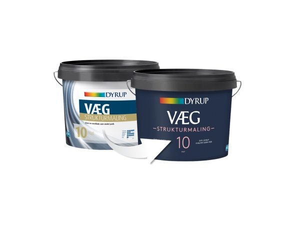 Dyrup væg 10 strukturmaling