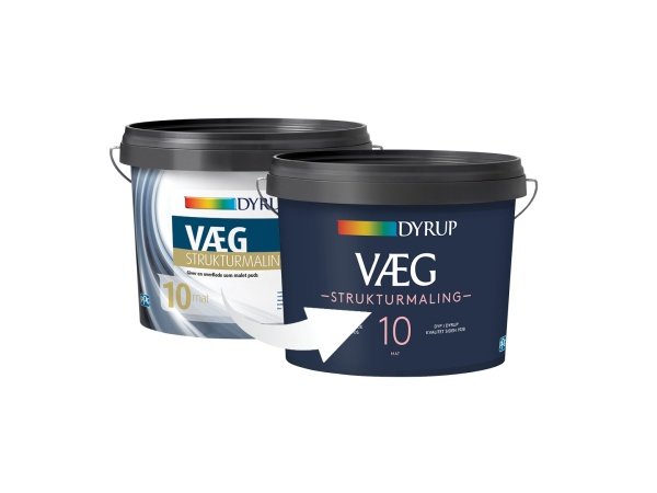 Dyrup væg 10 strukturmaling