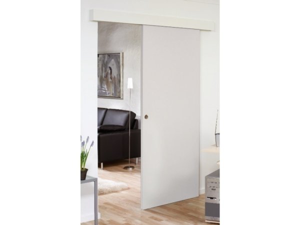 Swedoor skydedørskappe hvid